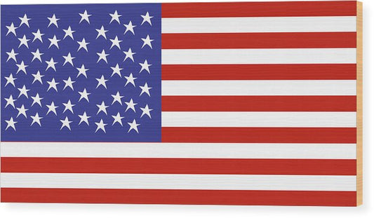 American Flag 1 - Wood Print