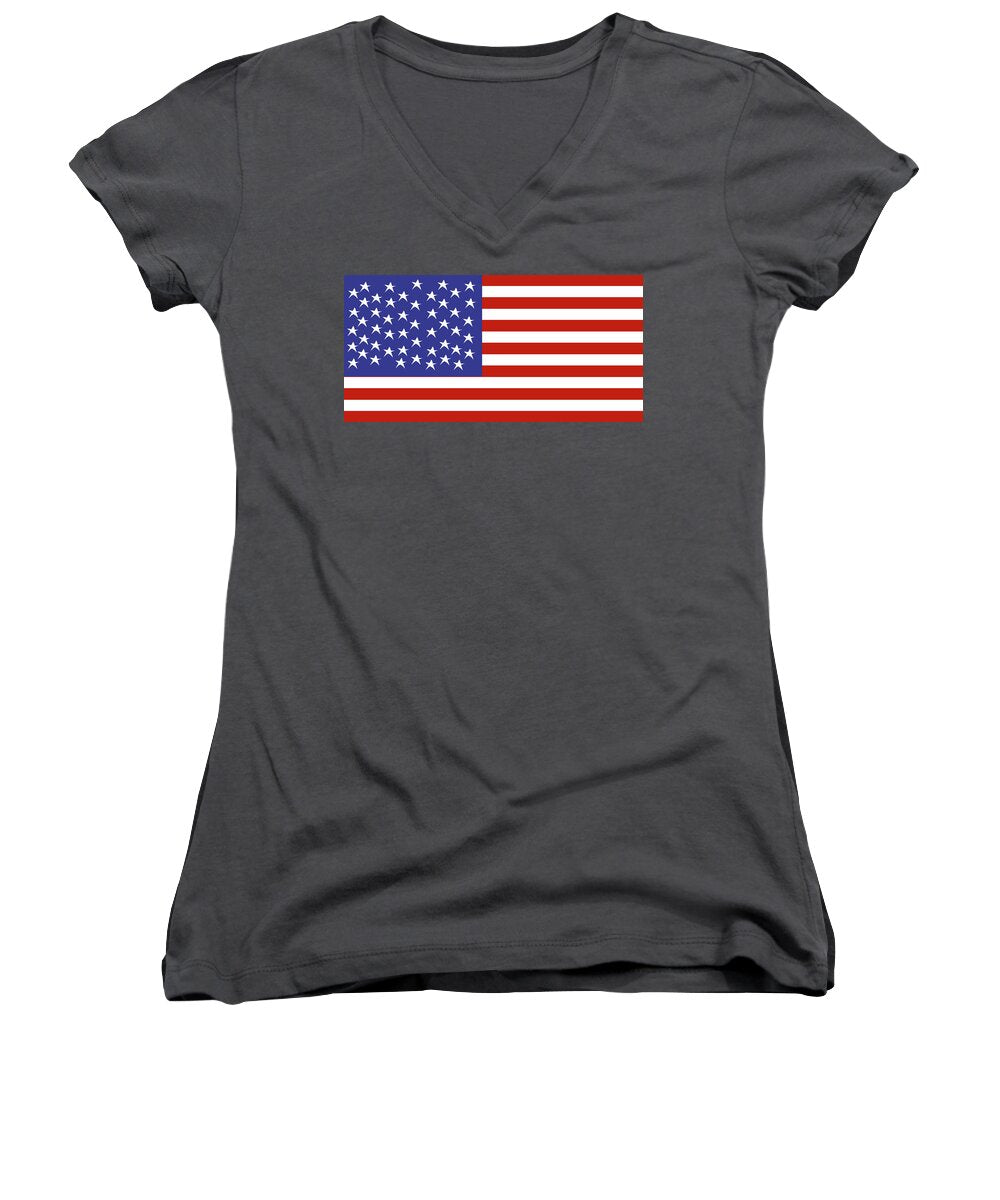 American Flag #1 - Women's V-Neck