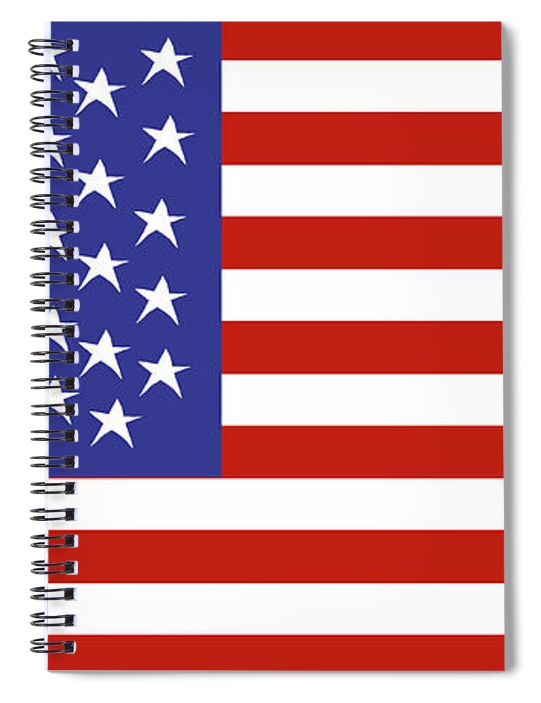 American Flag 1 - Spiral Notebook