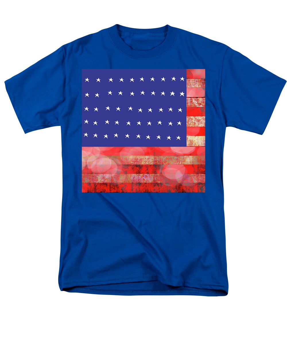 American Flag In Bokeh #1 - Men's T-Shirt  (Regular Fit)