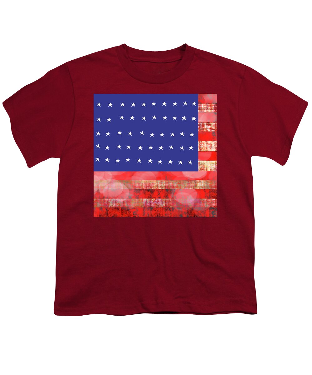 American Flag In Bokeh #1 - Youth T-Shirt