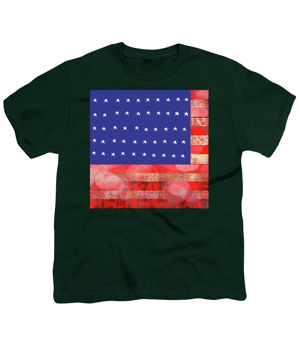 American Flag In Bokeh #1 - Youth T-Shirt