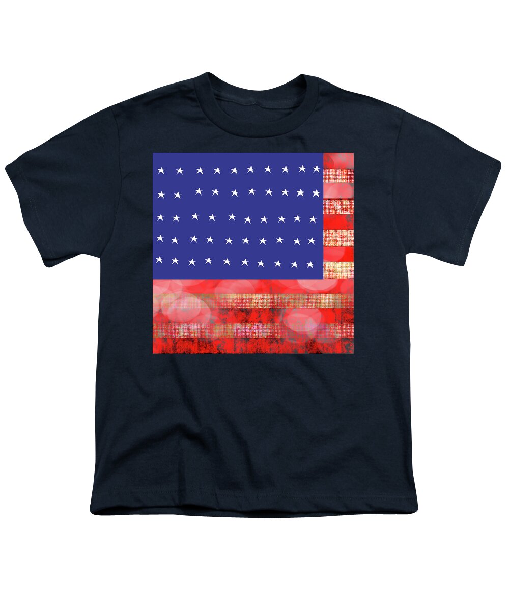 American Flag In Bokeh #1 - Youth T-Shirt