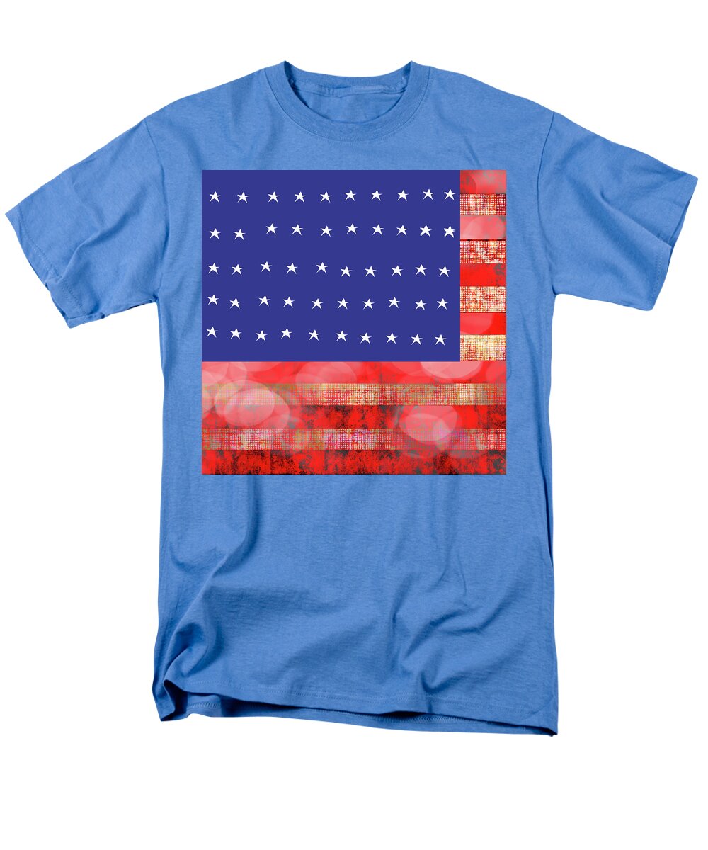 American Flag In Bokeh #1 - Men's T-Shirt  (Regular Fit)