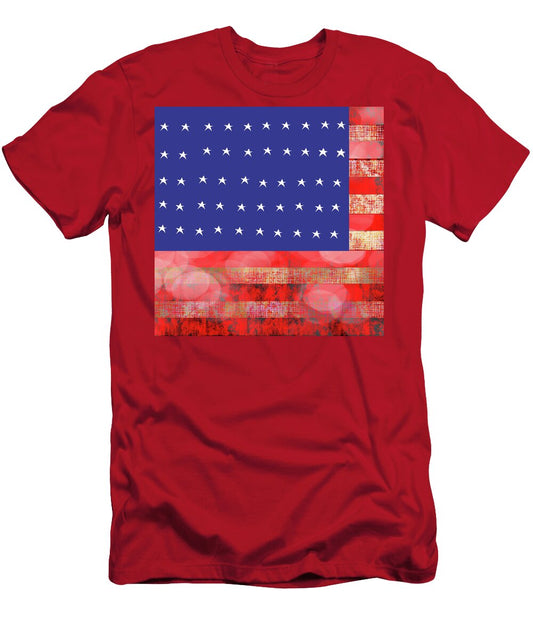 American Flag In Bokeh #1 - T-Shirt