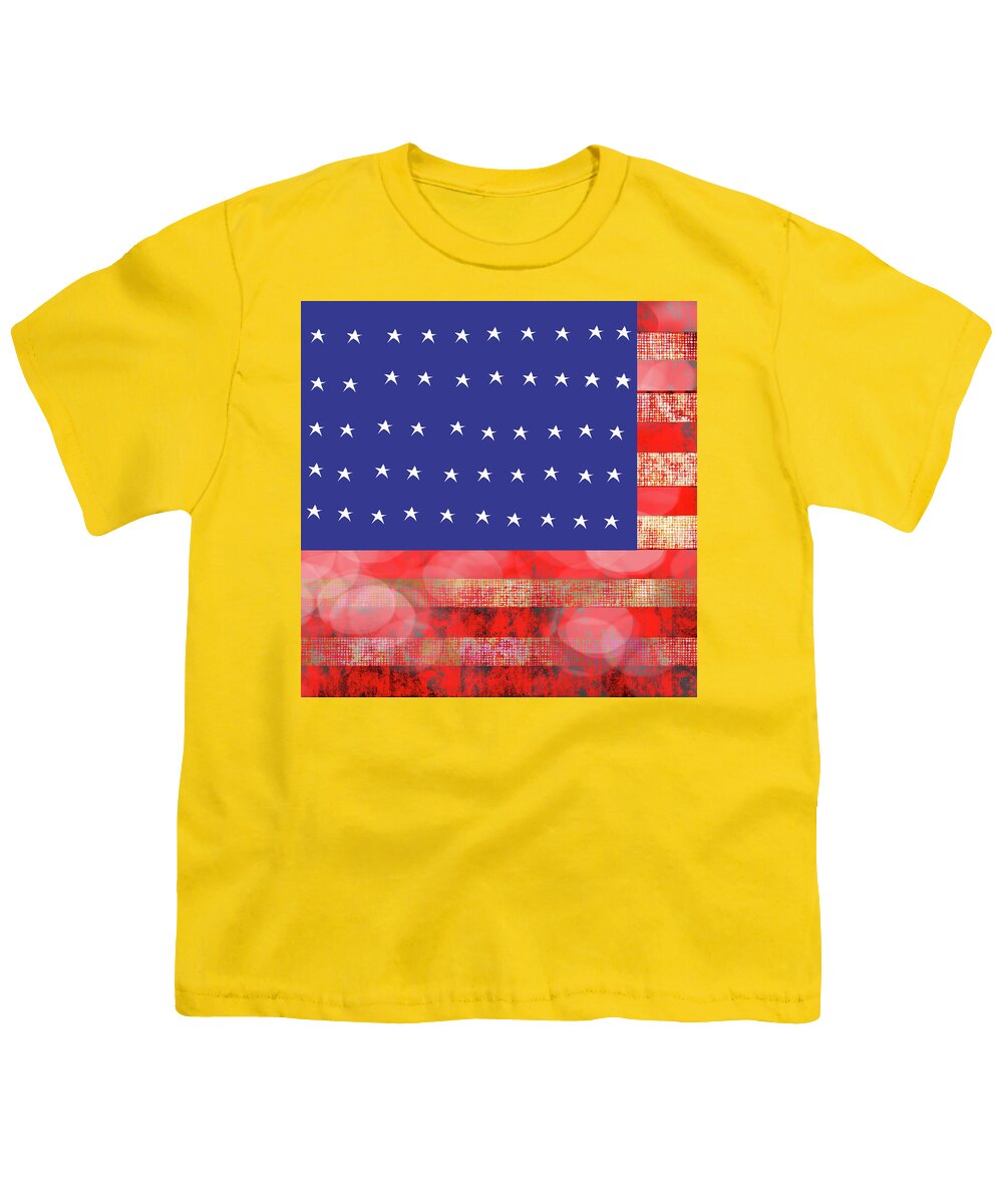 American Flag In Bokeh #1 - Youth T-Shirt