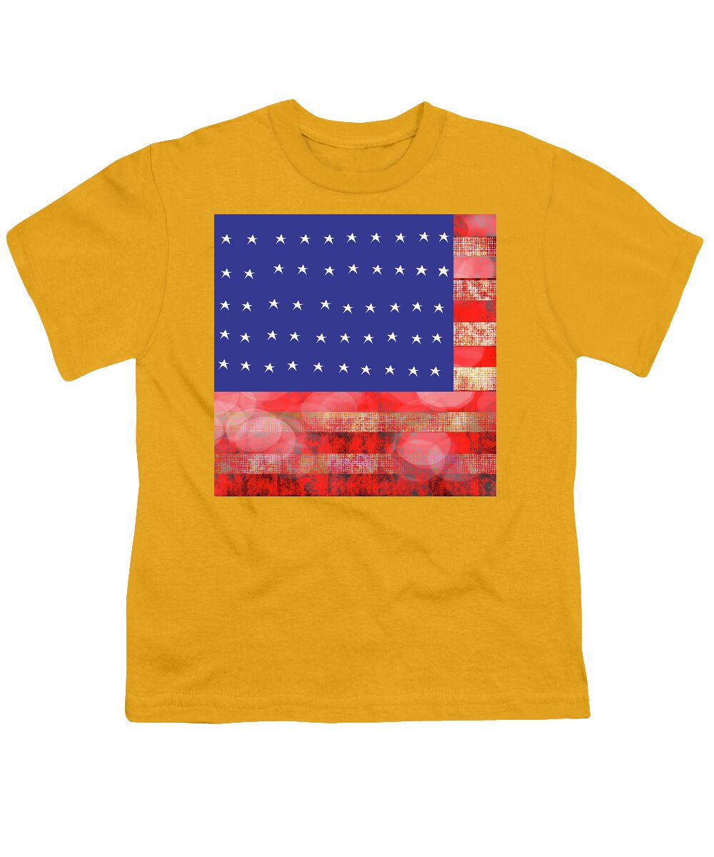 American Flag In Bokeh #1 - Youth T-Shirt