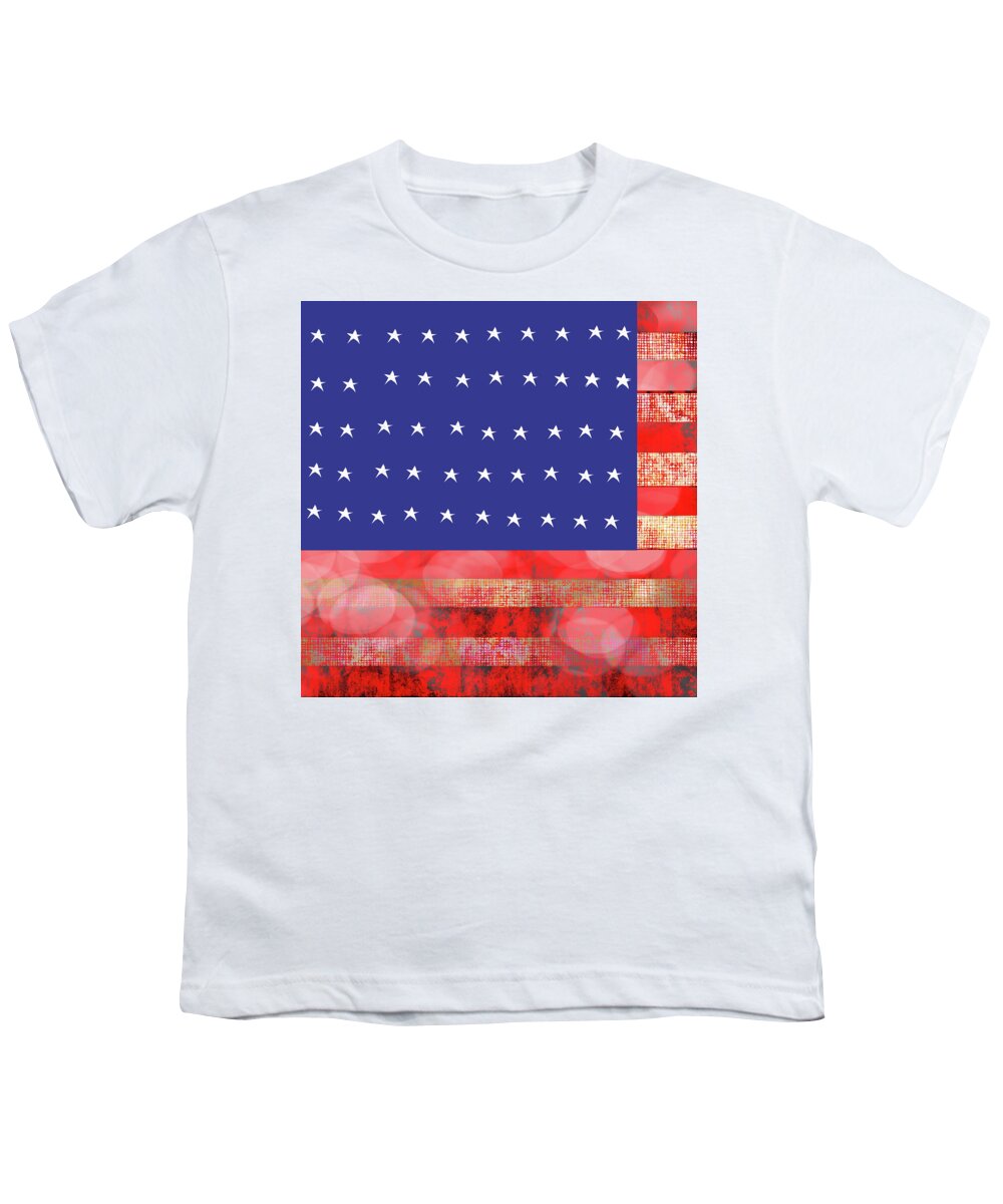 American Flag In Bokeh #1 - Youth T-Shirt