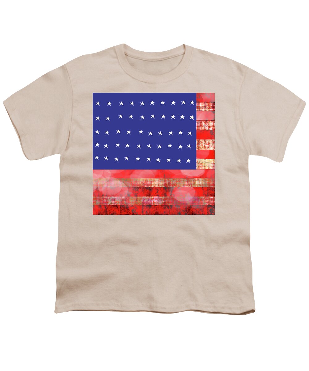 American Flag In Bokeh #1 - Youth T-Shirt