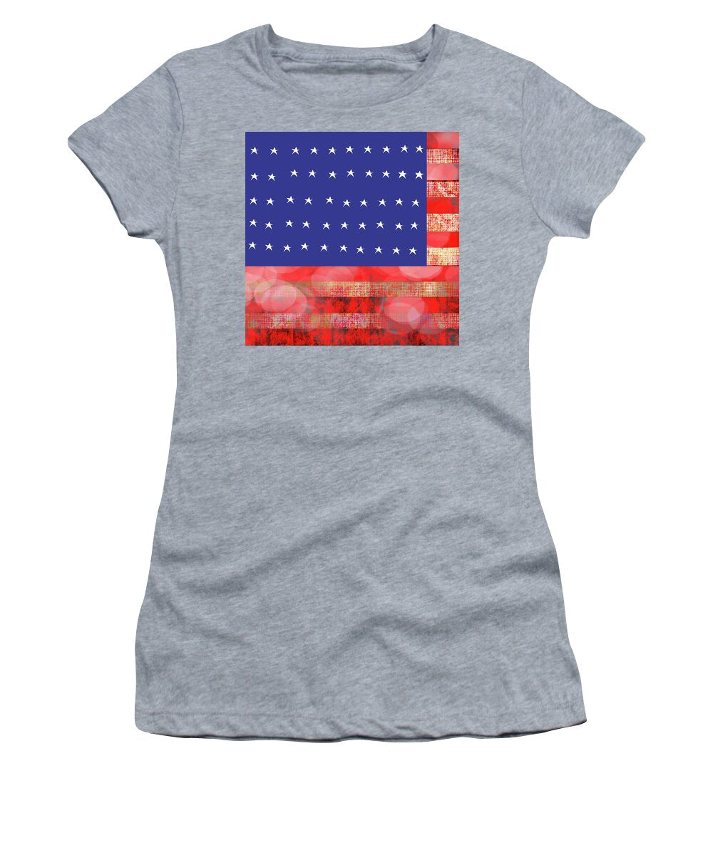 American Flag In Bokeh #1 - Women's T-Shirt