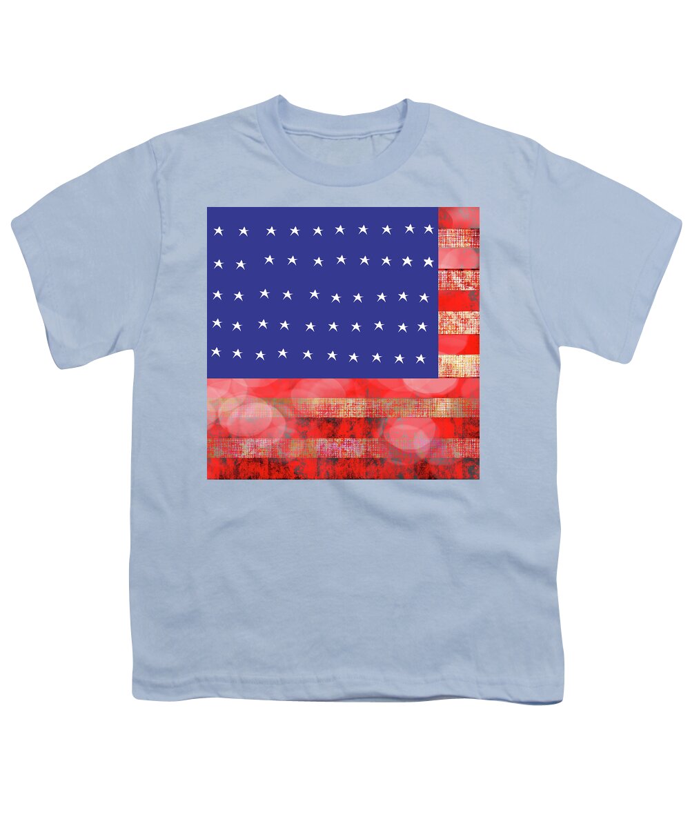 American Flag In Bokeh #1 - Youth T-Shirt