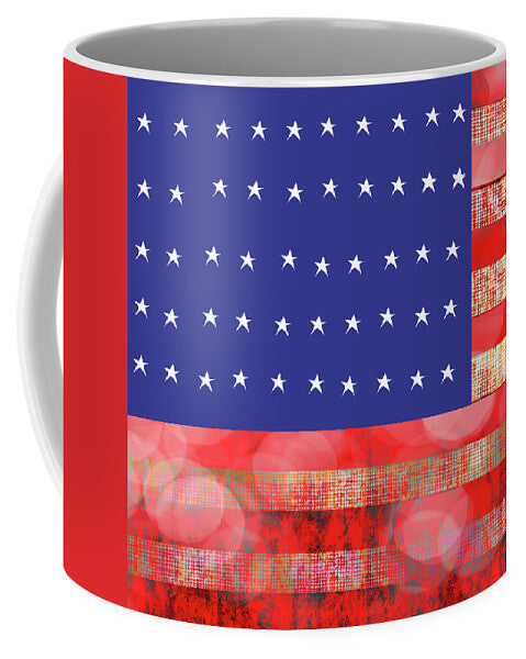 American Flag In Bokeh 1 - Mug