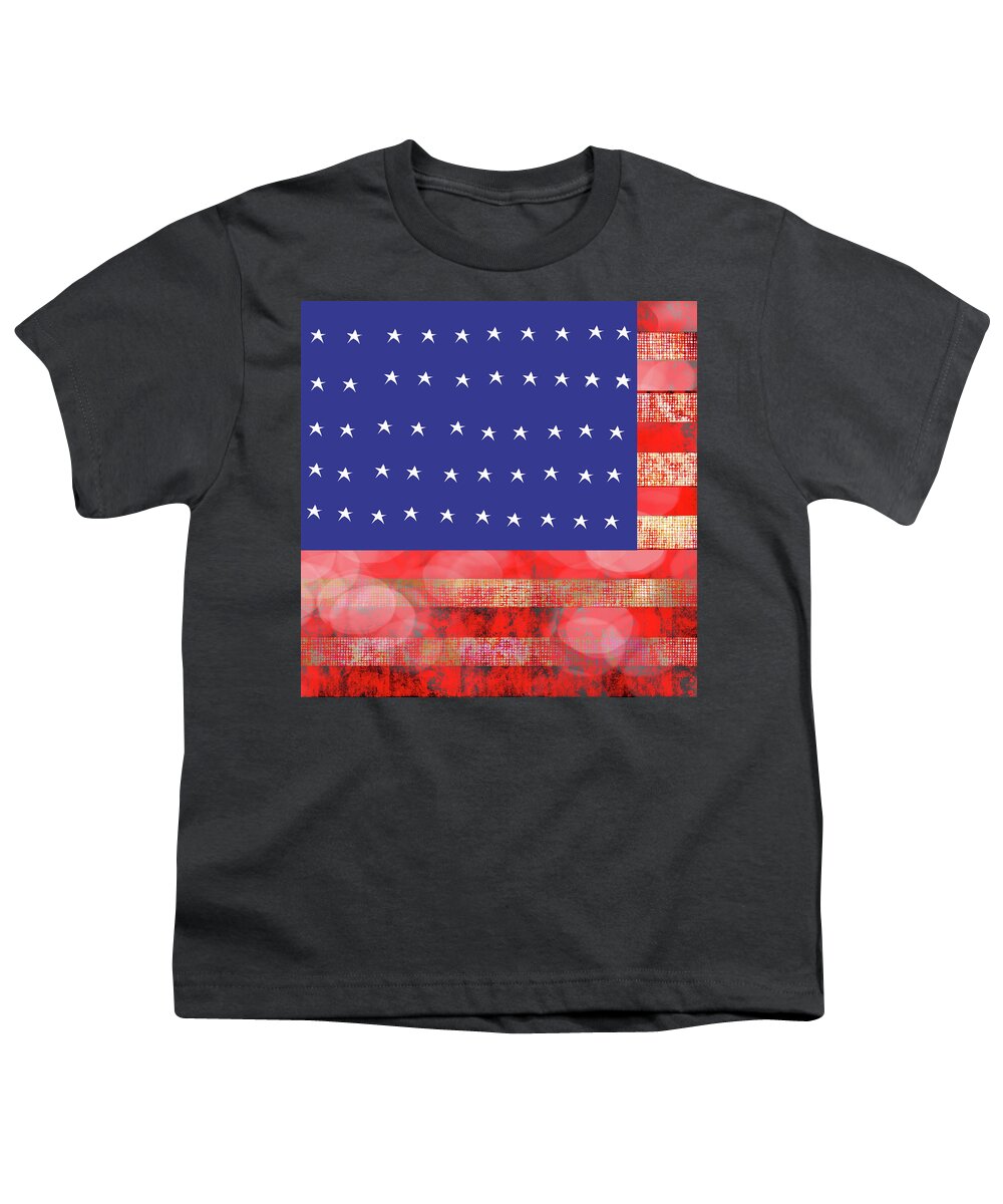 American Flag In Bokeh #1 - Youth T-Shirt