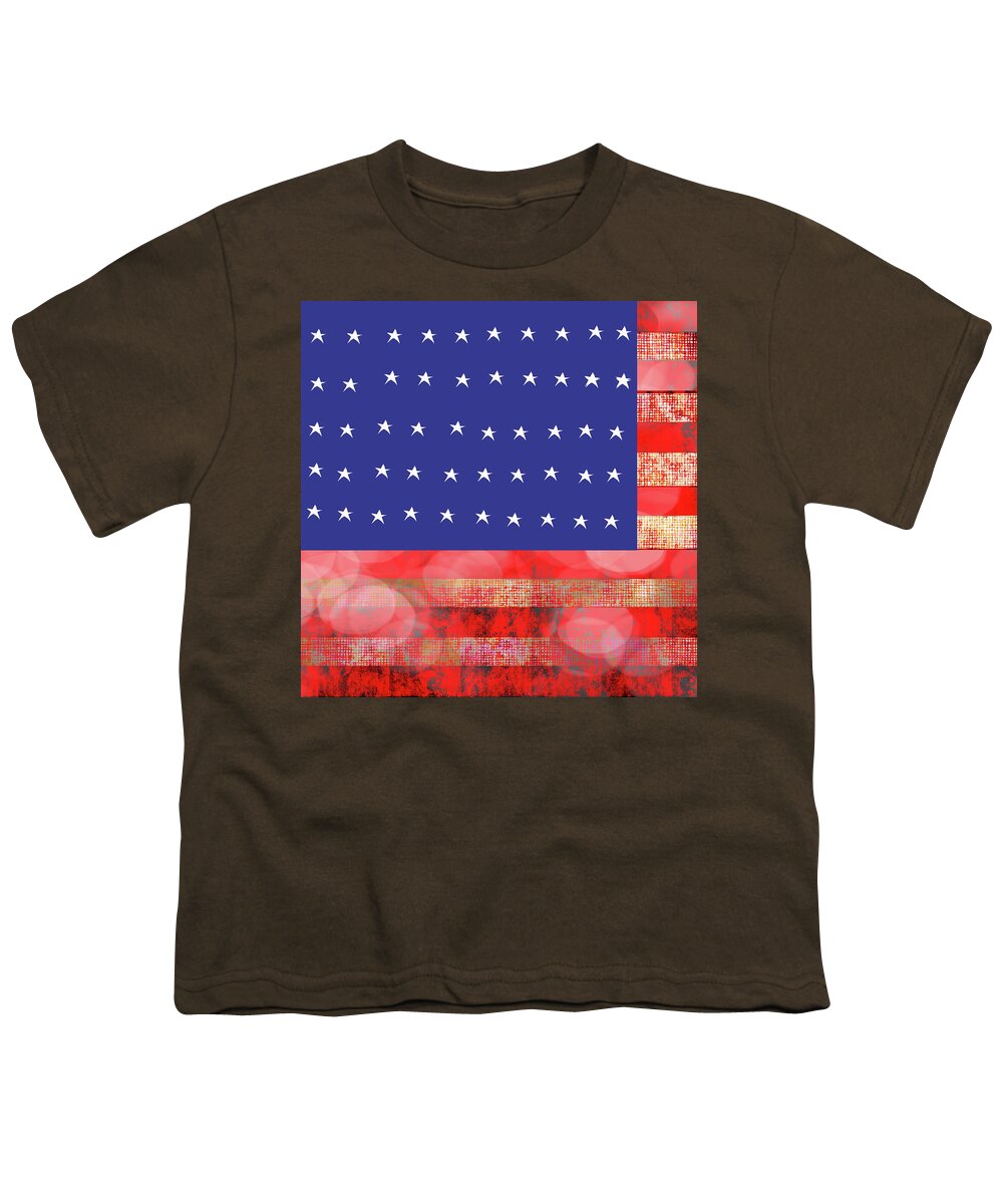 American Flag In Bokeh #1 - Youth T-Shirt