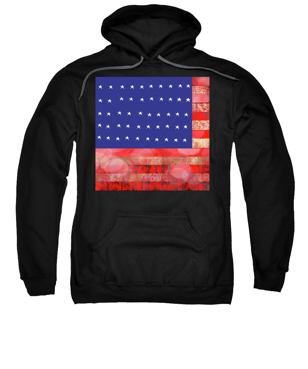 American Flag In Bokeh #1 - Sweatshirt