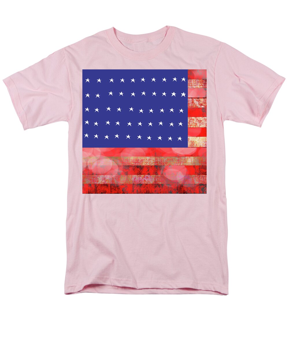 American Flag In Bokeh #1 - Men's T-Shirt  (Regular Fit)