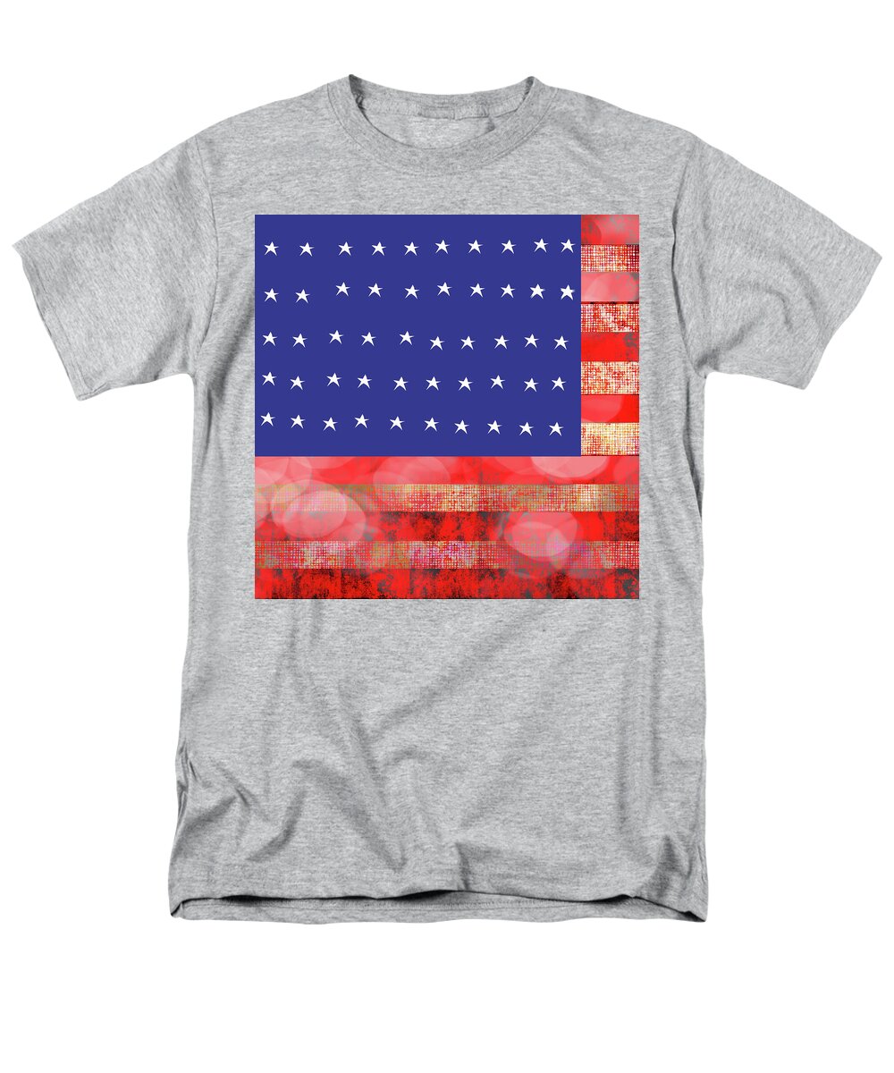 American Flag In Bokeh #1 - Men's T-Shirt  (Regular Fit)