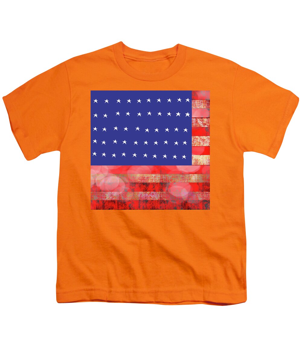 American Flag In Bokeh #1 - Youth T-Shirt