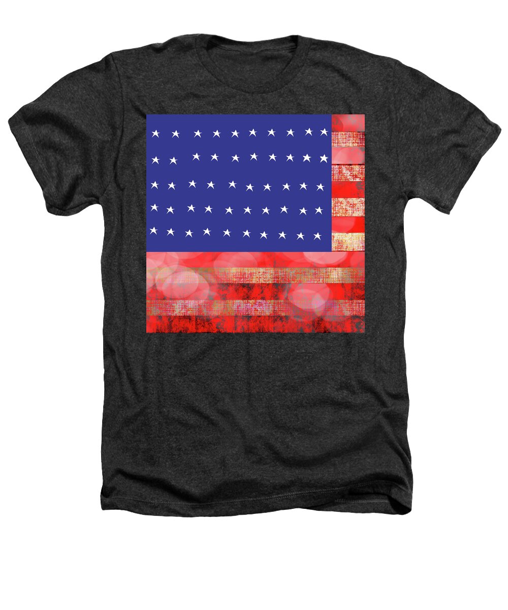 American Flag In Bokeh #1 - Heathers T-Shirt