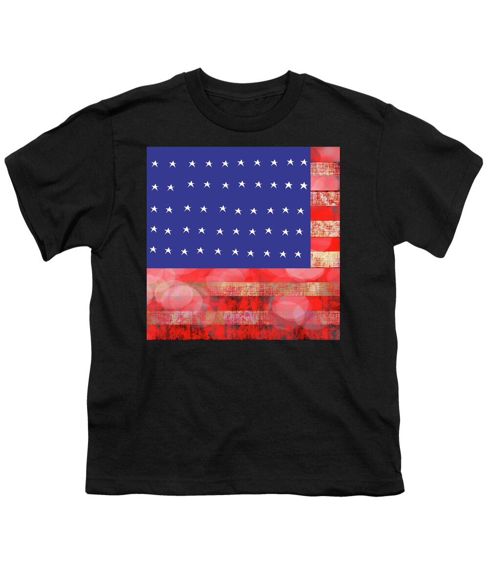 American Flag In Bokeh #1 - Youth T-Shirt