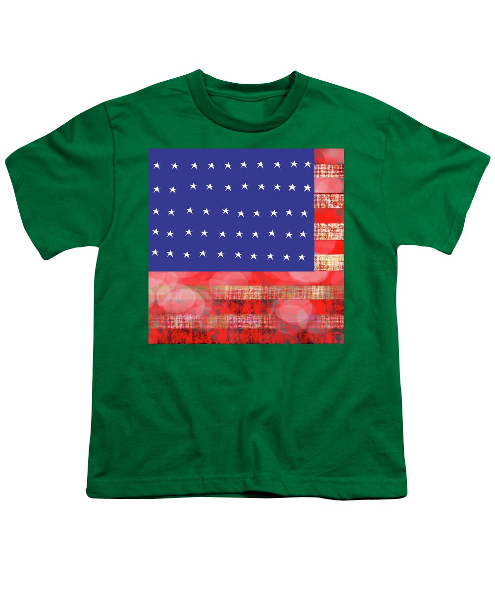 American Flag In Bokeh #1 - Youth T-Shirt