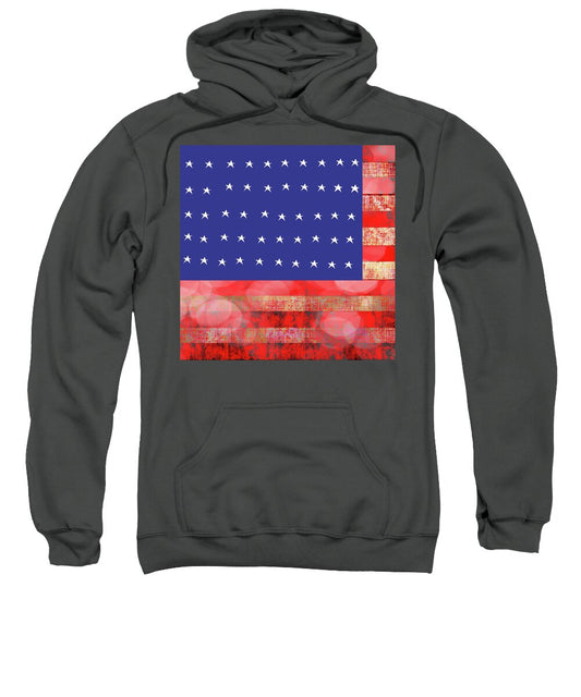 American Flag In Bokeh #1 - Sweatshirt