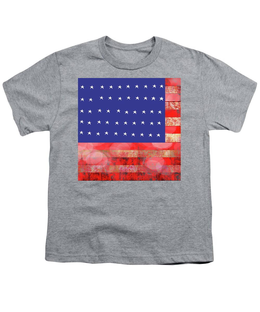 American Flag In Bokeh #1 - Youth T-Shirt