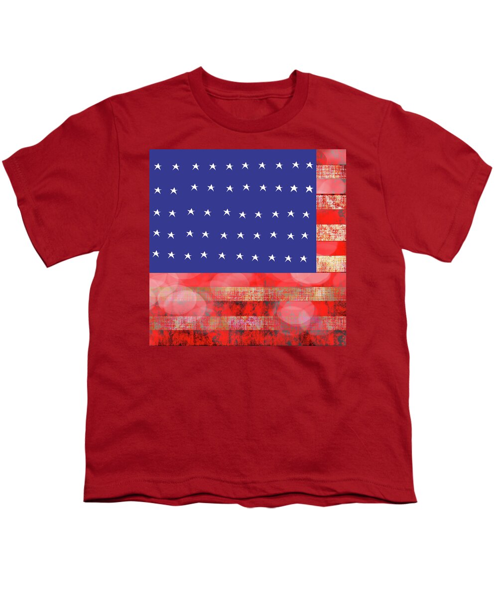 American Flag In Bokeh #1 - Youth T-Shirt