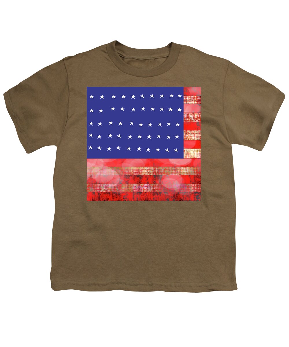 American Flag In Bokeh #1 - Youth T-Shirt