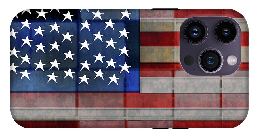 American Flag Quilt 1 - Phone Case