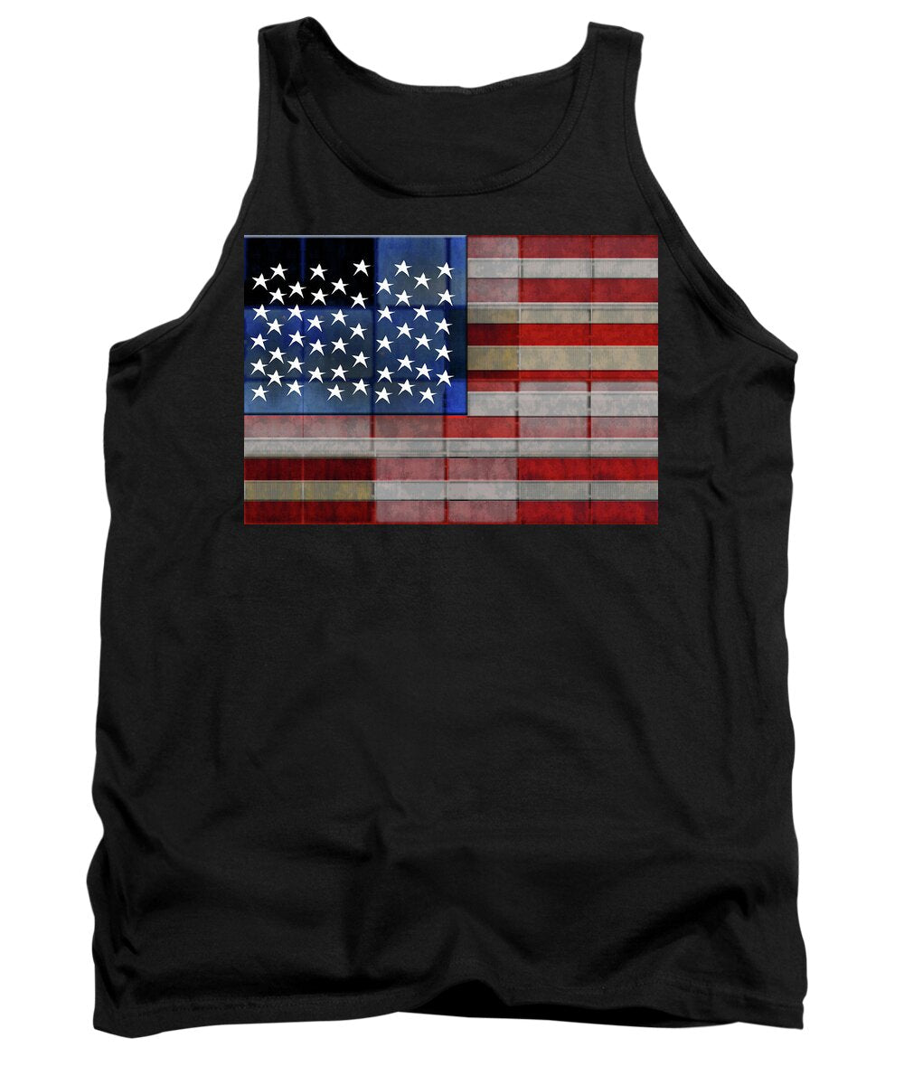 American Flag Quilt #1 - Tank Top