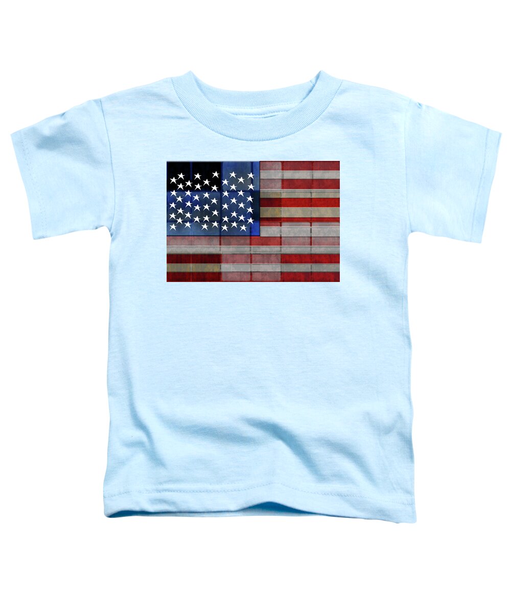 American Flag Quilt #1 - Toddler T-Shirt