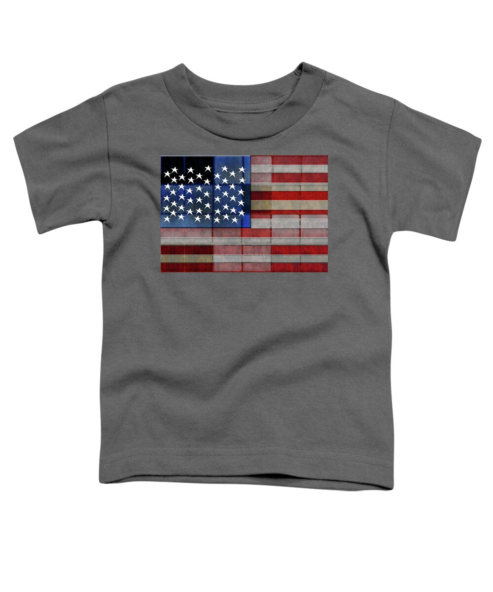 American Flag Quilt #1 - Toddler T-Shirt