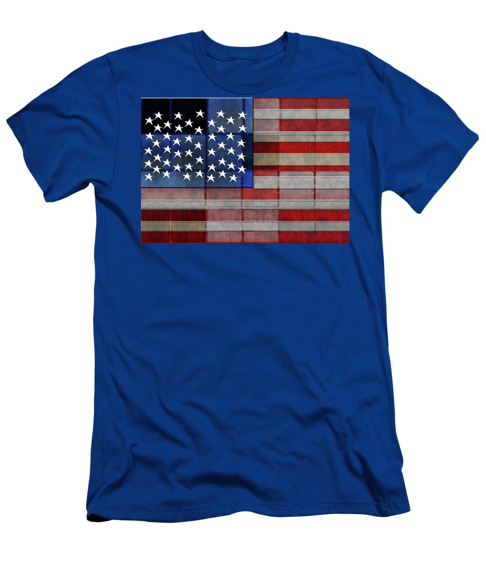 American Flag Quilt #1 - T-Shirt