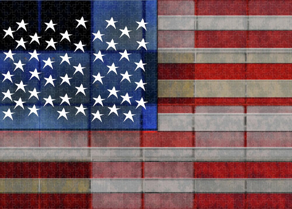 American Flag Quilt 1 - Puzzle