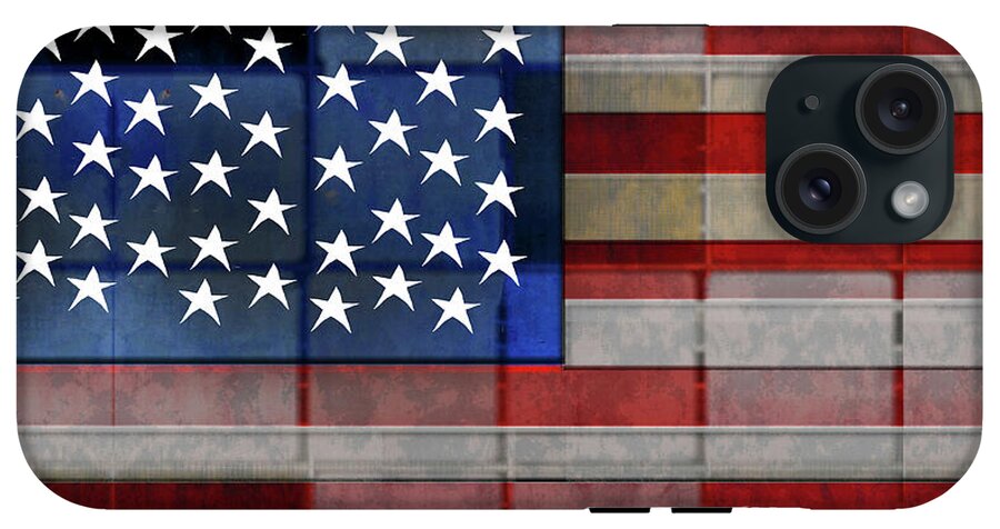 American Flag Quilt 1 - Phone Case