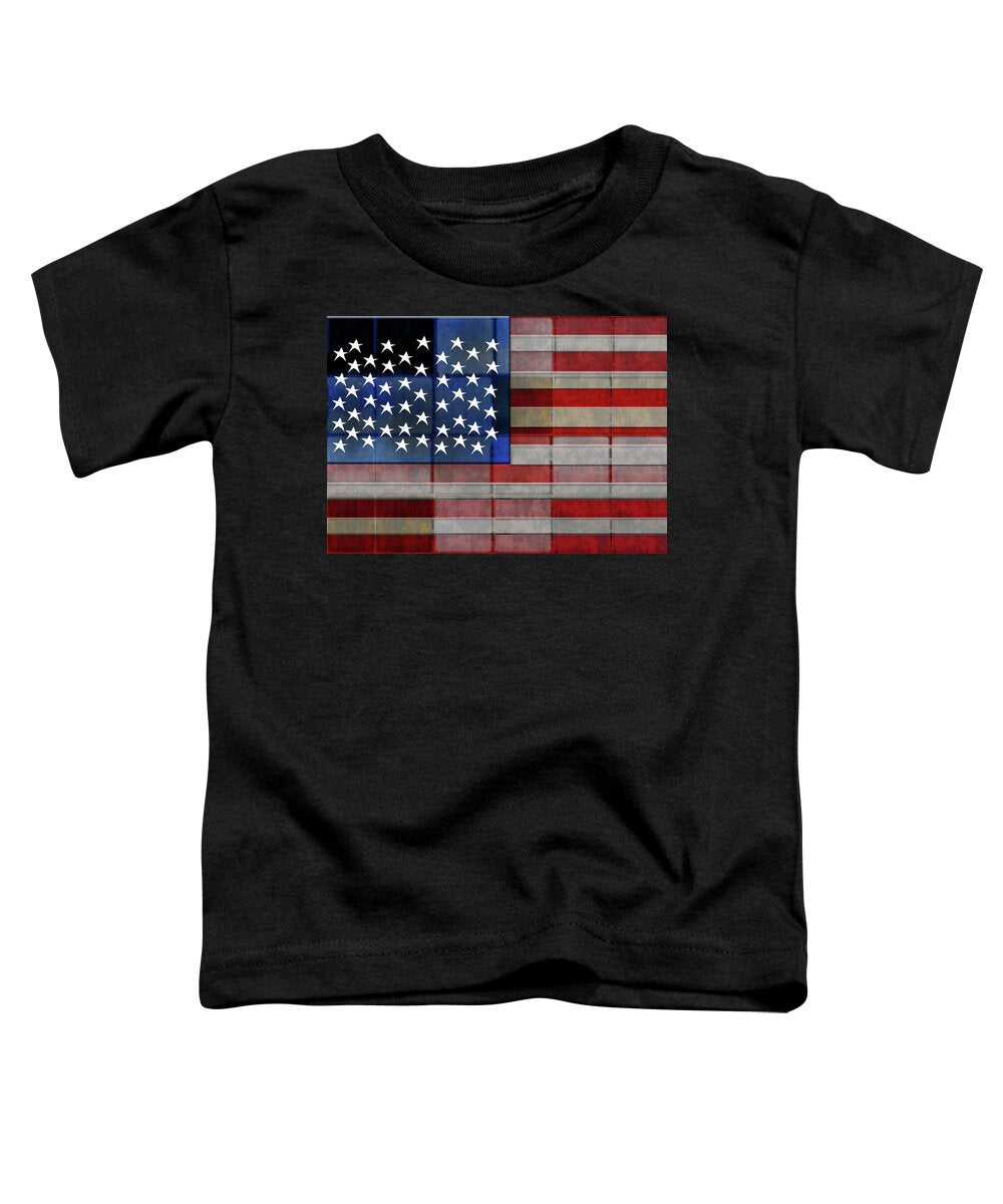 American Flag Quilt #1 - Toddler T-Shirt