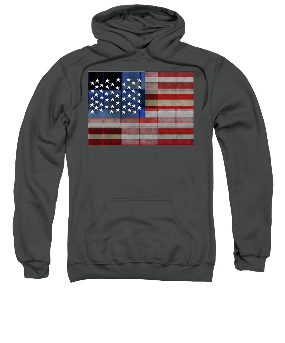 American Flag Quilt #1 - Sweatshirt