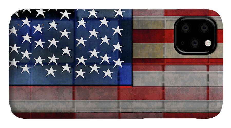 American Flag Quilt 1 - Phone Case