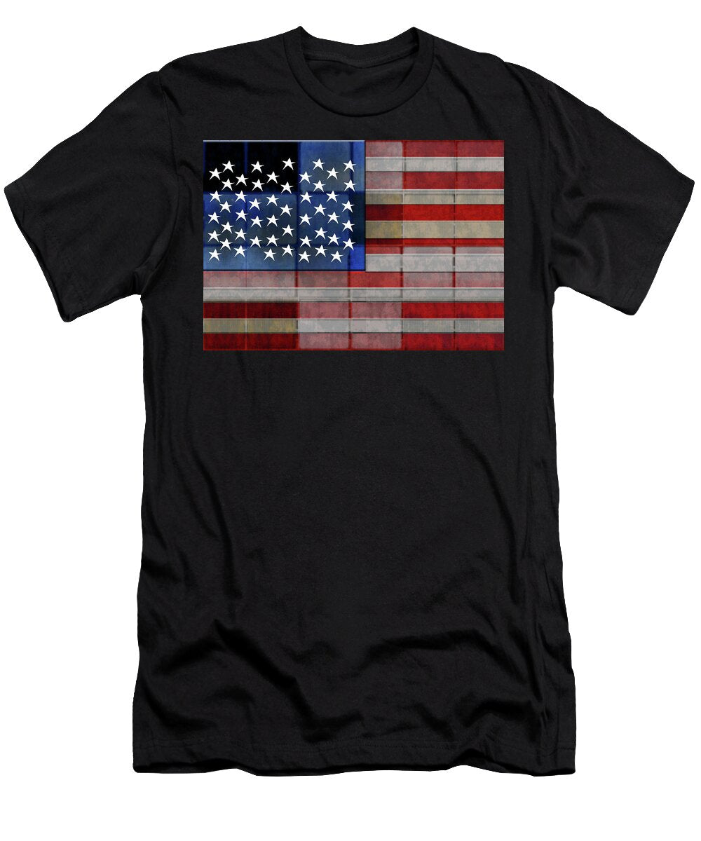 American Flag Quilt #1 - T-Shirt