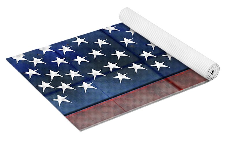 American Flag Quilt 1 - Yoga Mat