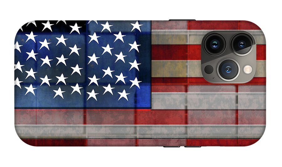 American Flag Quilt 1 - Phone Case