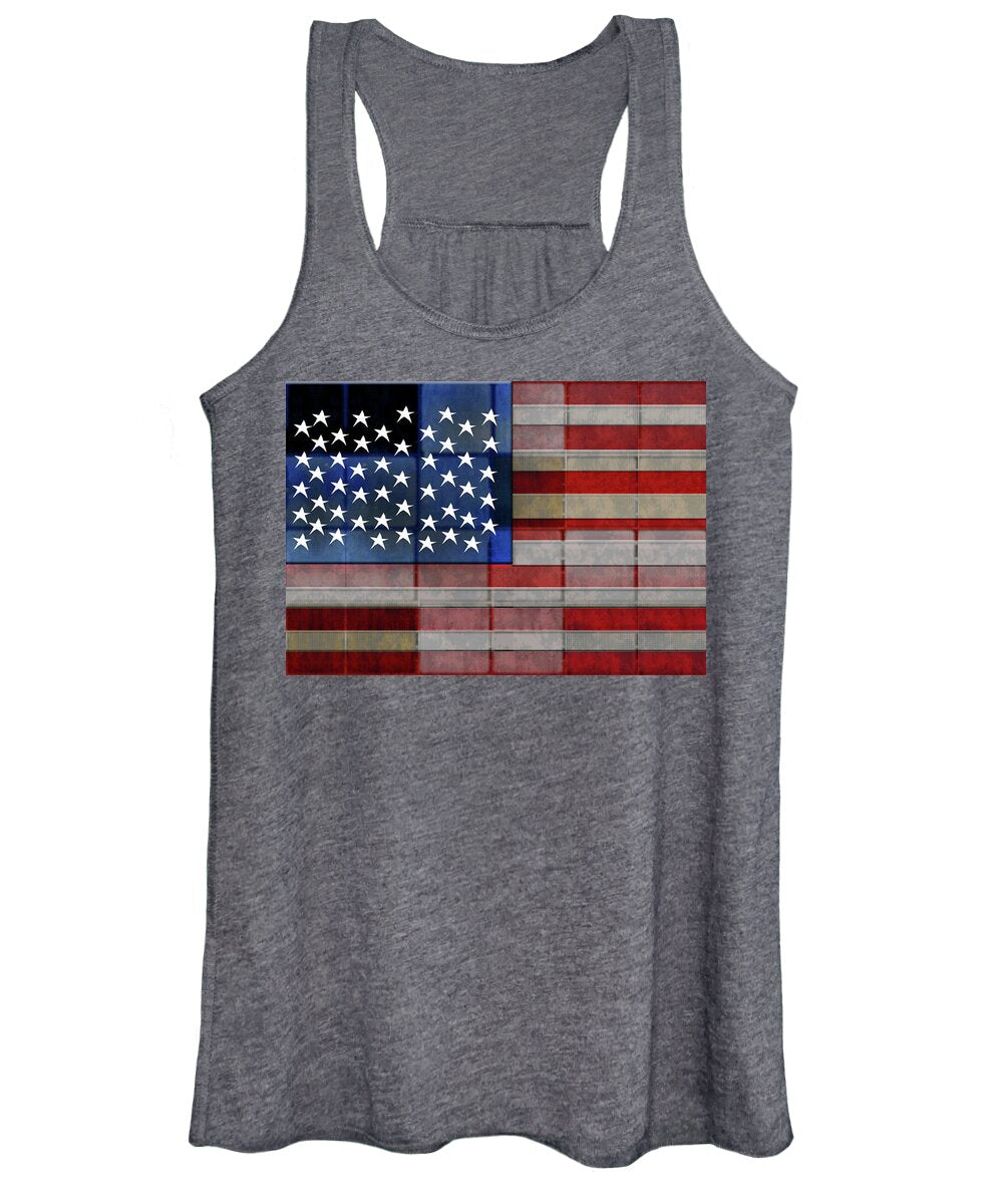 American Flag Quilt #1 - Women's Tank Top