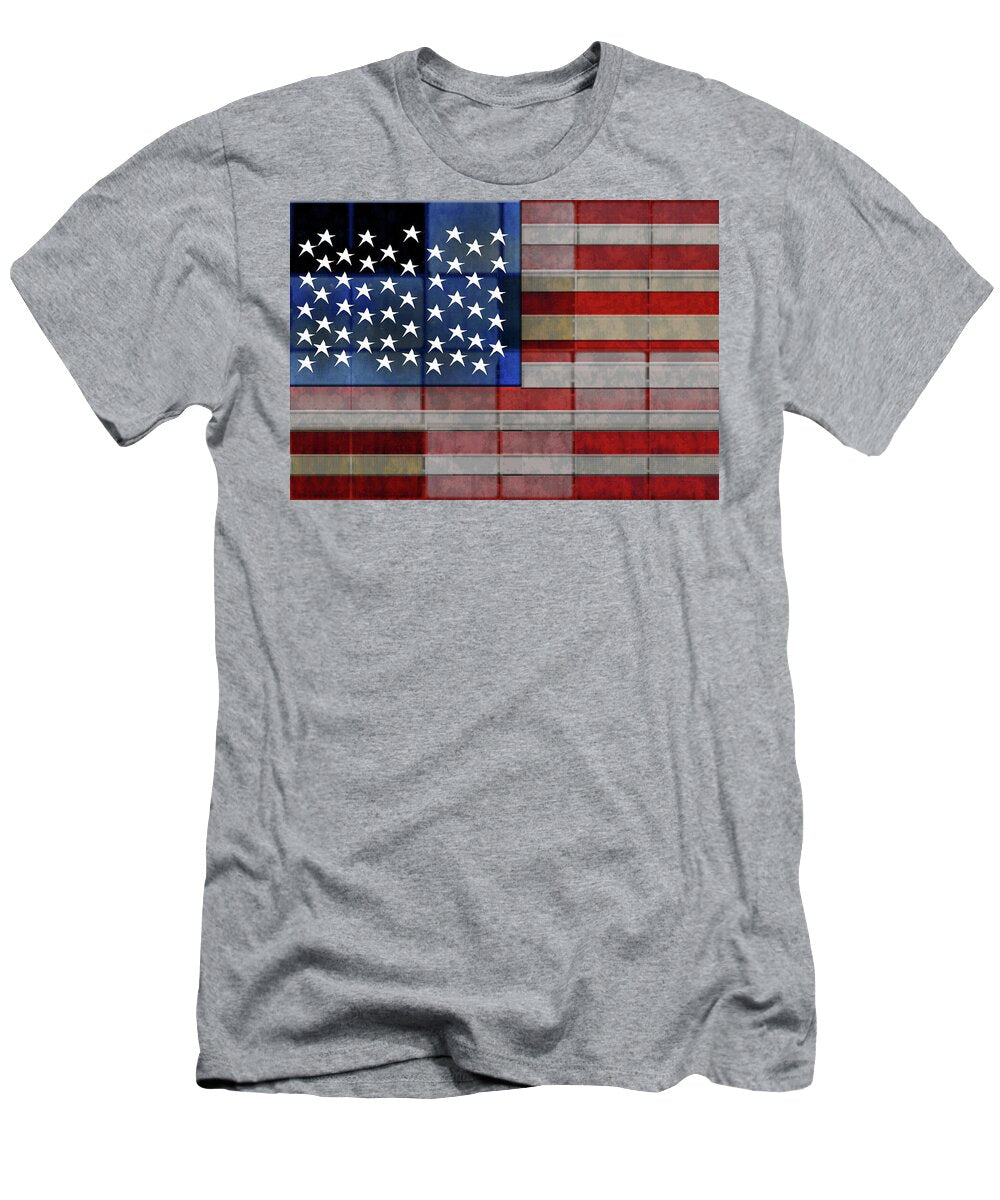 American Flag Quilt #1 - T-Shirt