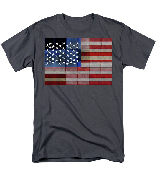 American Flag Quilt #1 - Men's T-Shirt  (Regular Fit)