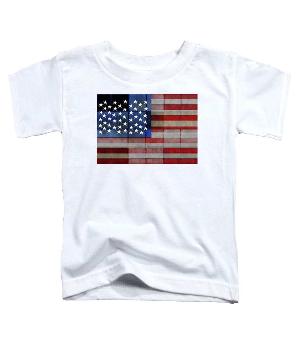 American Flag Quilt #1 - Toddler T-Shirt