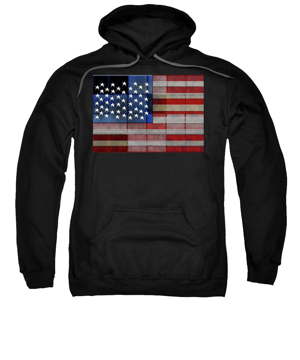 American Flag Quilt #1 - Sweatshirt