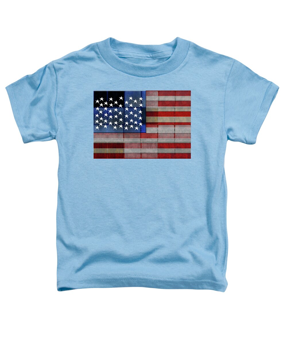 American Flag Quilt #1 - Toddler T-Shirt