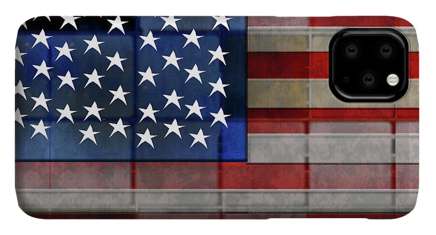 American Flag Quilt 1 - Phone Case