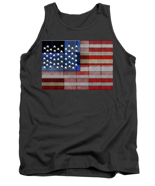 American Flag Quilt #1 - Tank Top